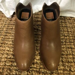 Dolce Vita leather heeled slip on booties